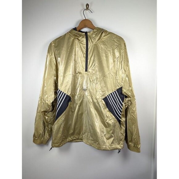 adidas Originals Track Jacket Men's Size Medium Tolima-02 Gold Metallic Gorpcore - Picture 1 of 8